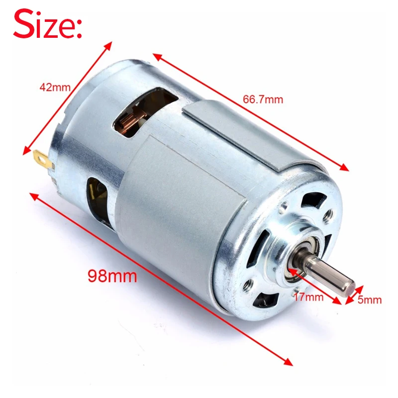 775 DC Мотор DC 12 V-24 V 5000-10000 RPM шарикоподшипник большой крутящий момент высокой мощности Низкий уровень шума Горячая электронный компонентный двигатель