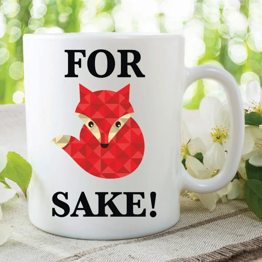 Смешные новинки для Fox саке кружки пиво кофе чай чашки новинка друг подарок на