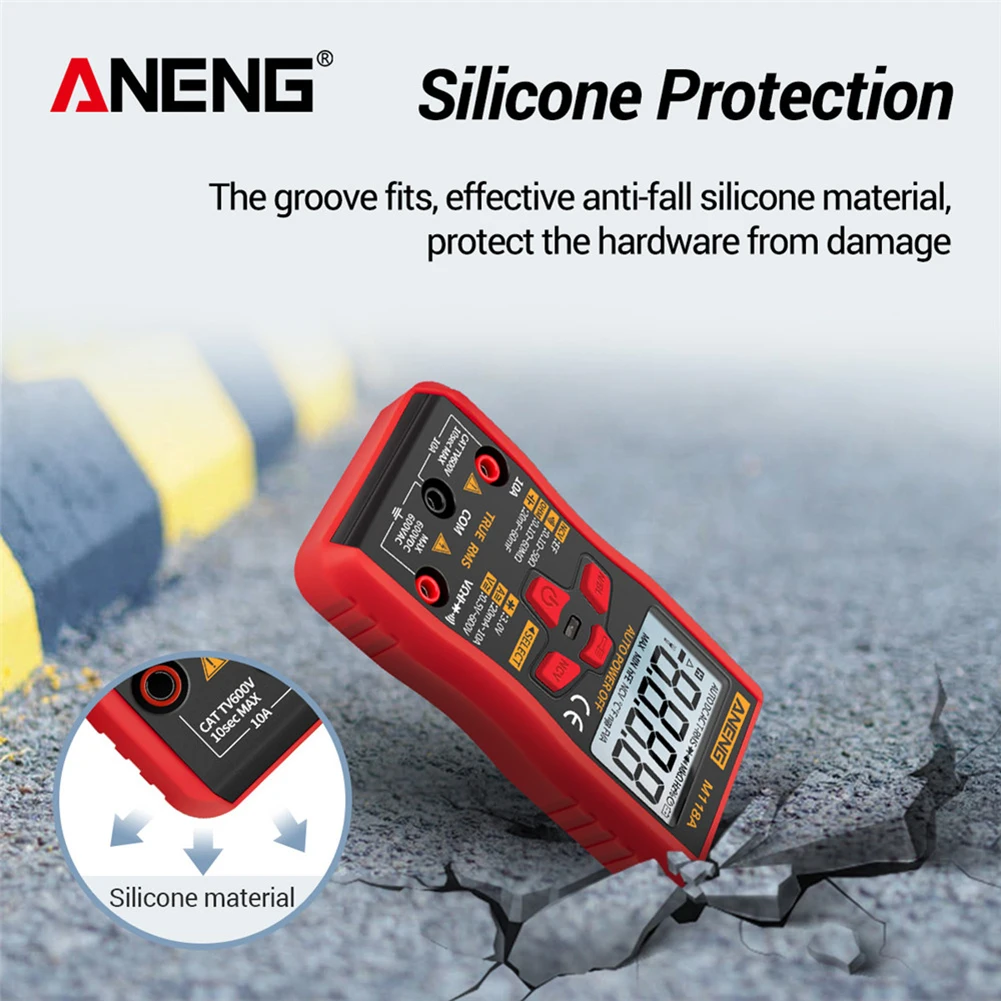 Цифровой мультиметр ANENG M118A тестер авто Mmultimetro True RMS транзистор