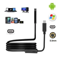 5 5mm 11 5m usb type c endoscope flexible pipe car 480p repair inspection borescope camera for android pc notebook macbook