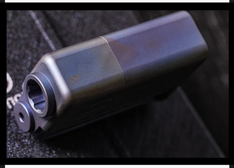 3 цвета видео GLOCK 17 титановый сплав 63g shooter EDC щит Высокая Водонепроницаемая зажигалка с ЧПУ независимое кодирование