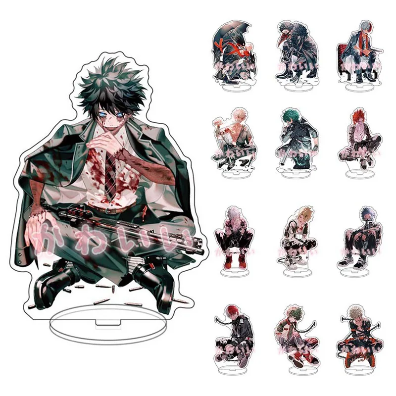 Акриловый брелок для ключей моя геройская Академия аниме Todoroki Shoto Bakugou Katsuki Midoriya