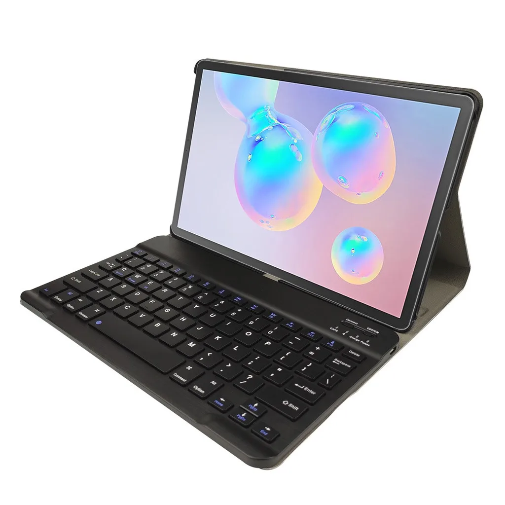 20% ПУ задняя крышка для samsung Galaxy Tab S6 10,5 SM-T860/T865 чехол с клавиатурой тонкий Чехол-подставка с автоматическим режимом сна/пробуждения ремешок на руку