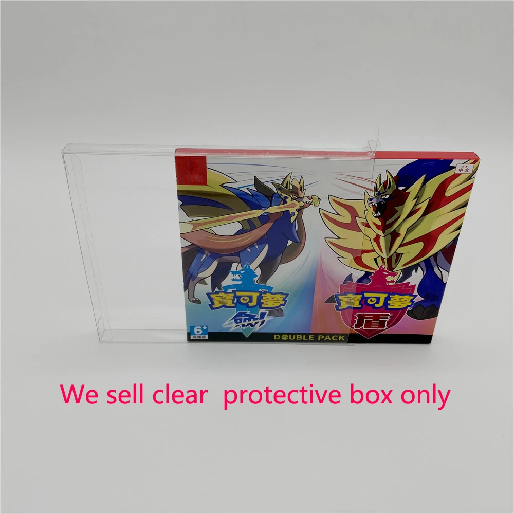Прозрачная коробка для переключателя NS Poke mon Sword Shield двойная упаковка японская