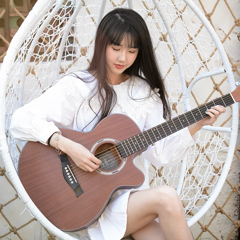 

Gifts Learning Tool Guitar Wood Girl Aesthetic Solid Rosewood Guitars High Quality Travel Violao Acustico Instruments