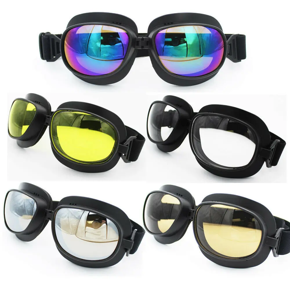 Очки для мотокросса очки скутера ретро Авиатор реактивные шлема винтажная