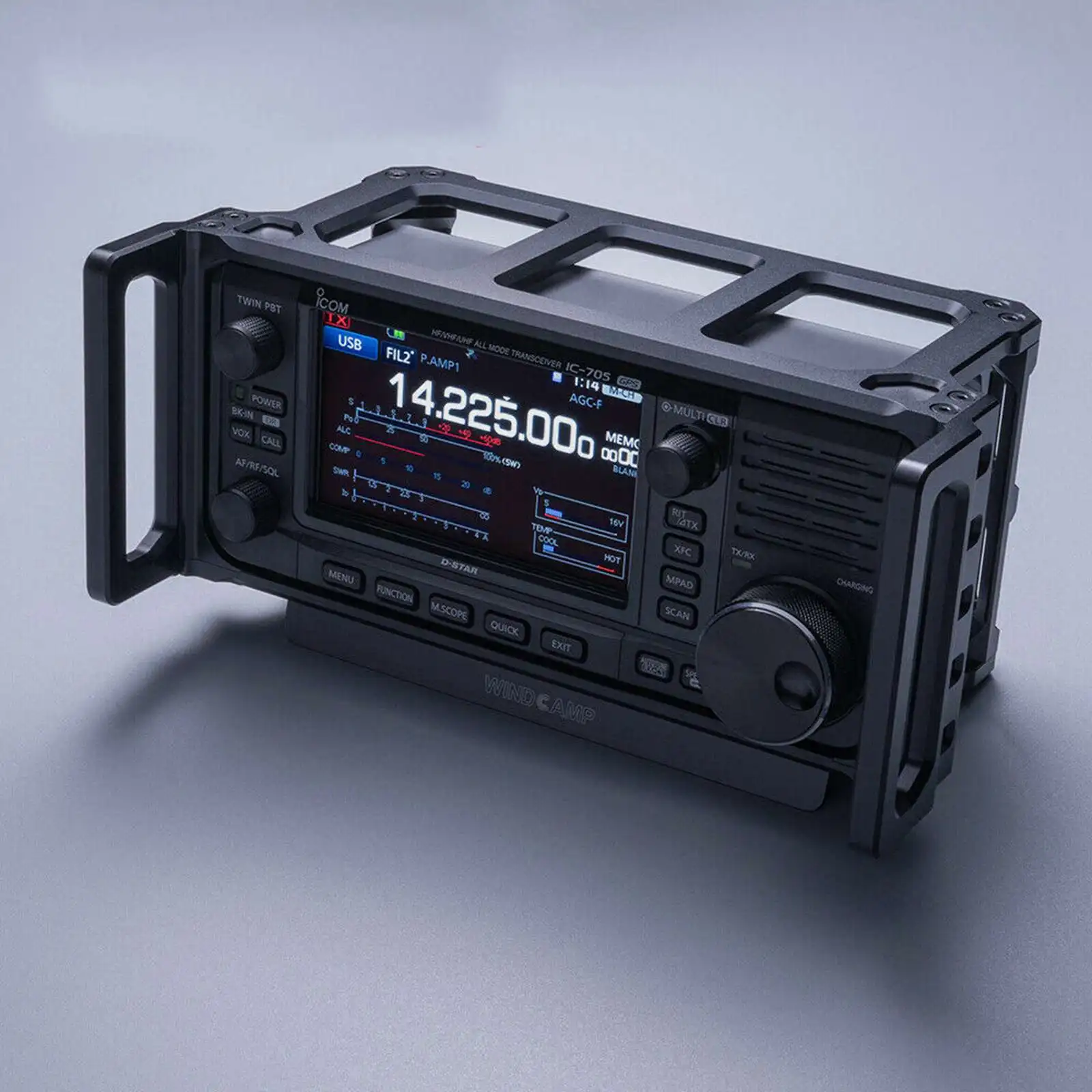 

Оригинальная лобовая клетка для лобового лагеря ARK-705, защита для радиоприемника, черный Монтажный кронштейн для ICOM 705