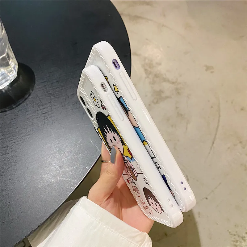 

Japan Cartoon Crayon Shin-Chan Phone Case for iPhone SE 7 8 Plus 11 Pro X XsMax XR Matte Soft IMD Silicon Back Cover