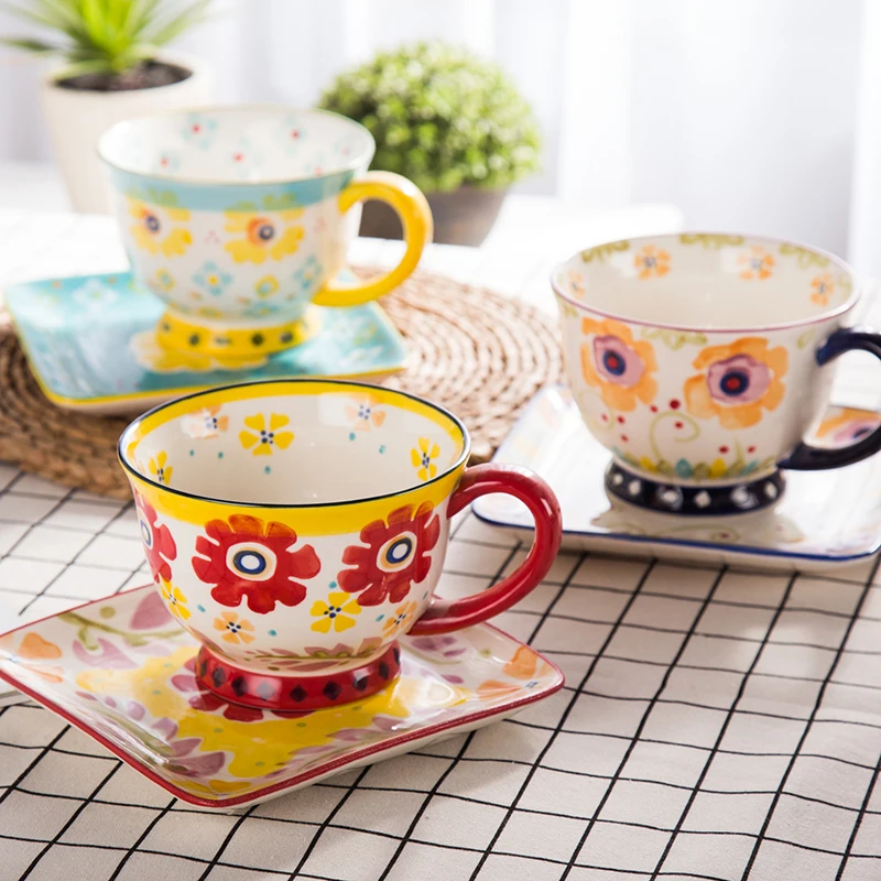 

Новинка, набор кофейных чашек GY Huafu в европейском стиле, керамический кофейный сервиз, чашка для послеобеденного чая, кофейная чашка, кружка