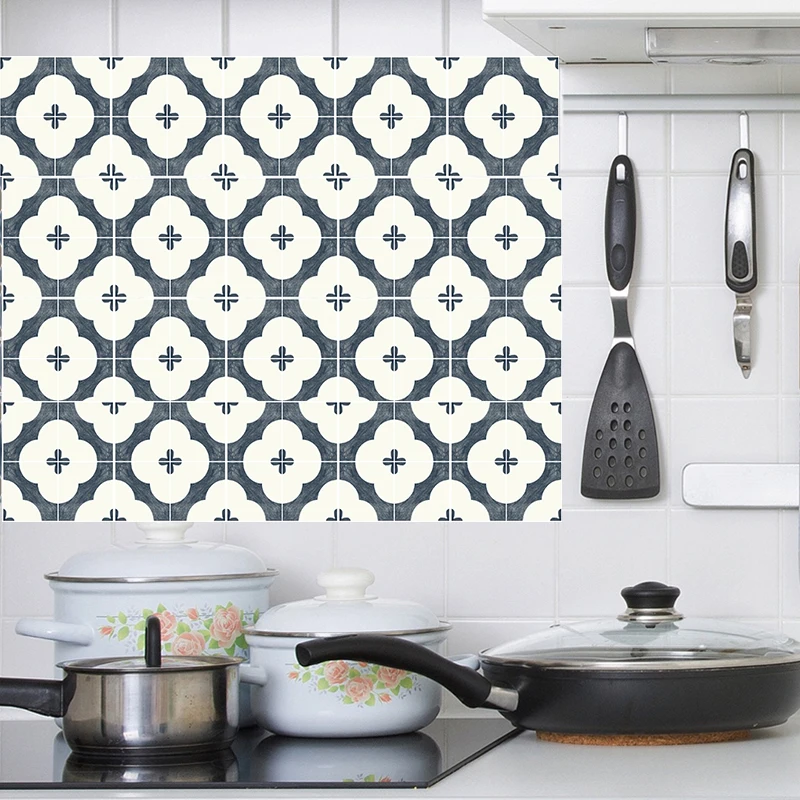 Марокканские настенные наклейки плитка для ванной ПВХ водонепроницаемая дома