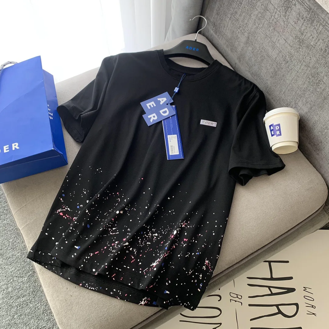 

Ader star sky inkjet short Ouyang Nana same T-shirt Korean fashion loose women's half sleeve lovers 01