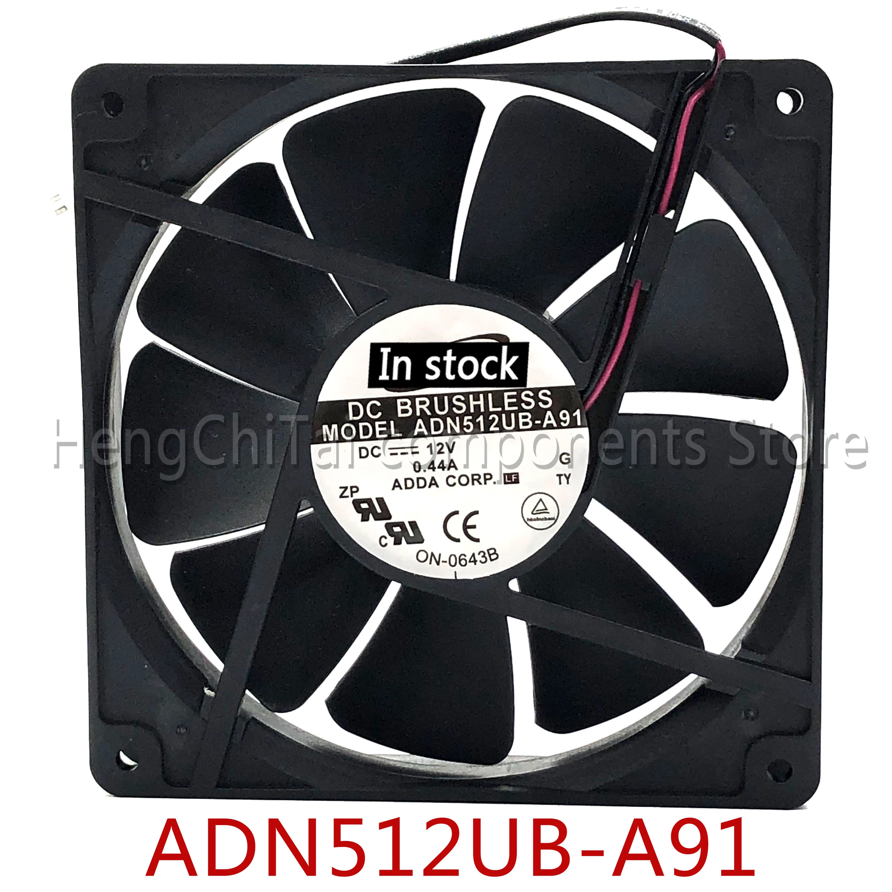 Оригинальный 100% рабочий охлаждающий вентилятор с двумя шарикоподшипниками для ADDA 13525 ADN512UB-A91 135*135*25 мм 12 В