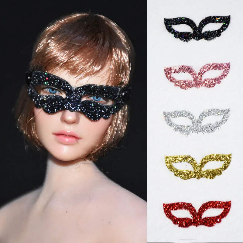 1/6 Scale Girl Prom Mask 5 Colors Party Sexy Mystery Blindfold Fit 12" PH TBL Action Figure 1:6 Female Head Sculpture In Stock