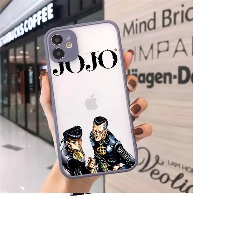 

JoJo Bizarre Adventure Phone Cases Matte For iPhone 12 Mini 11 Pro XR XS Max 7 8 Plus X Hard PC Back Cover