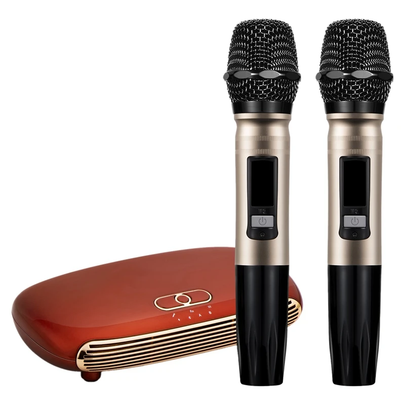 

K8 Mini USB Wireless Bluetooth Microphone Karaoke K Song Player Set US PLUG