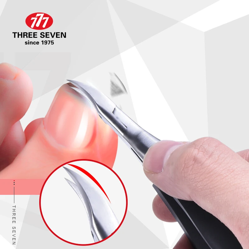 THREE SEVEN/777 Pedicure Care Cuticle Scissors/Pliers/ Pushers Nail Clippers Trimmers Stainless Steel Professional Art Tool | Красота и
