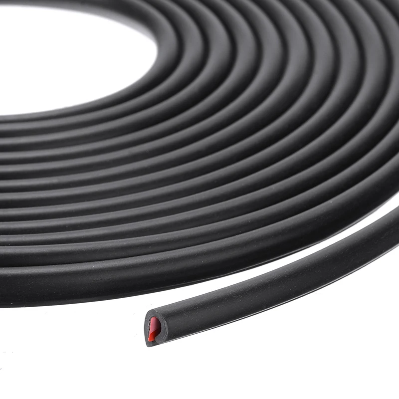 

Mayitr 1pc Flexible Durable 5m Black Car Door Edge Protector Trim Anti-scratch Protective Rubber Strip