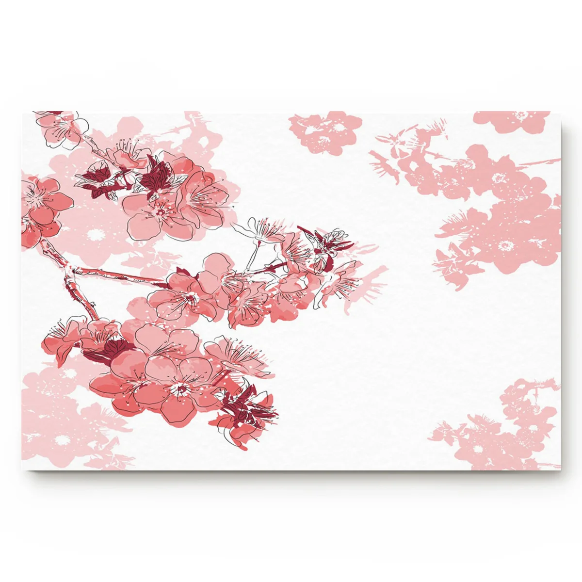 Декоративный Впитывающий Коврик для кухни ванной комнаты вишневого розового