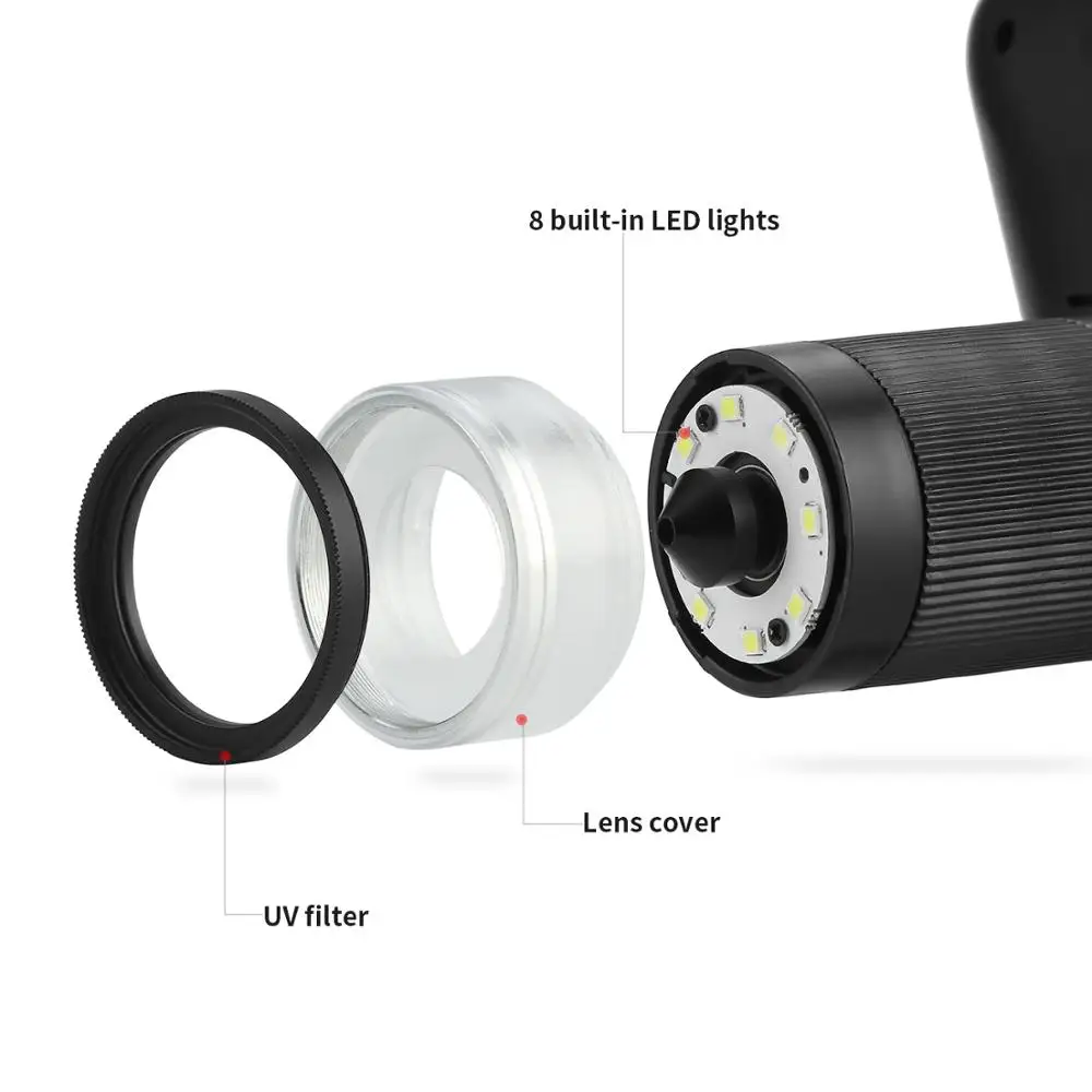 AD206 7 дюймов ЖК-дисплей Экран 2.0MP 200X Цифровые микроскопы производственного