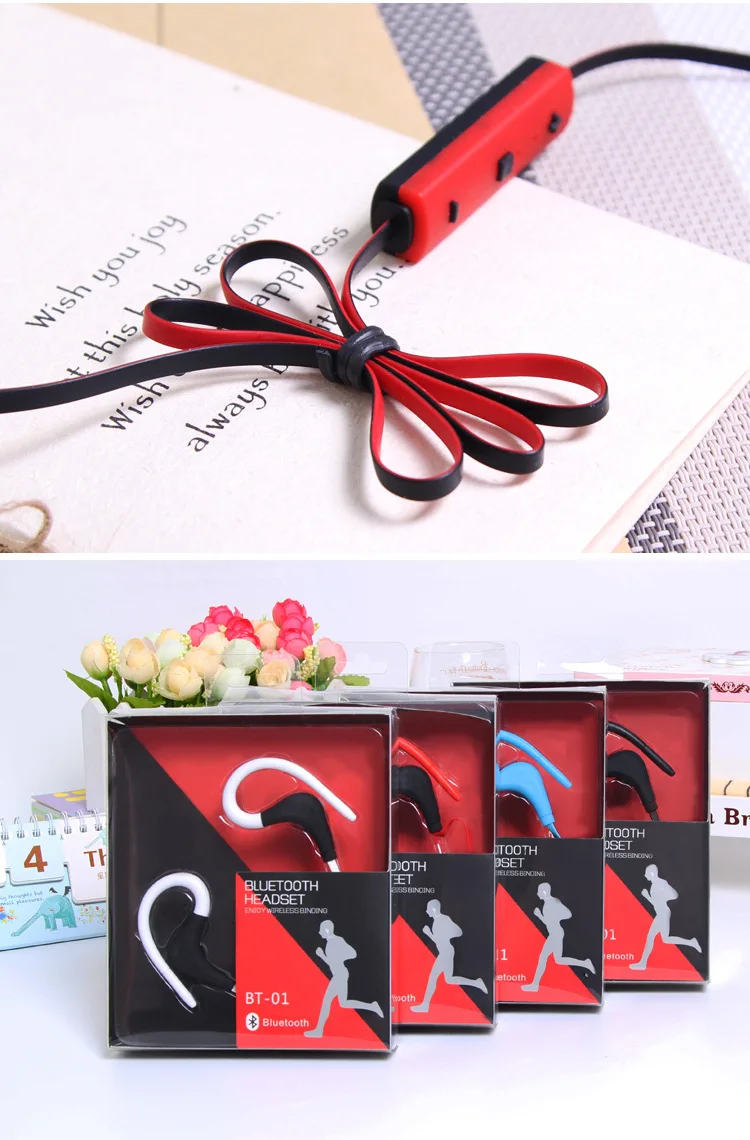 Беспроводная гарнитура Bluetooth V4.1 спортивные стереонаушники с микрофоном