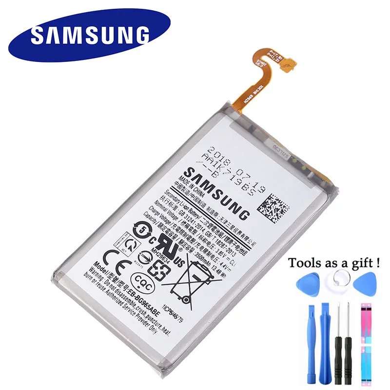 Запасной аккумулятор samsung EB-BG965ABE для samsung GALAXY S9 Plus G9650 S9+ G965F EB-BG965ABE 3500 аккумулятор для телефона, мАч
