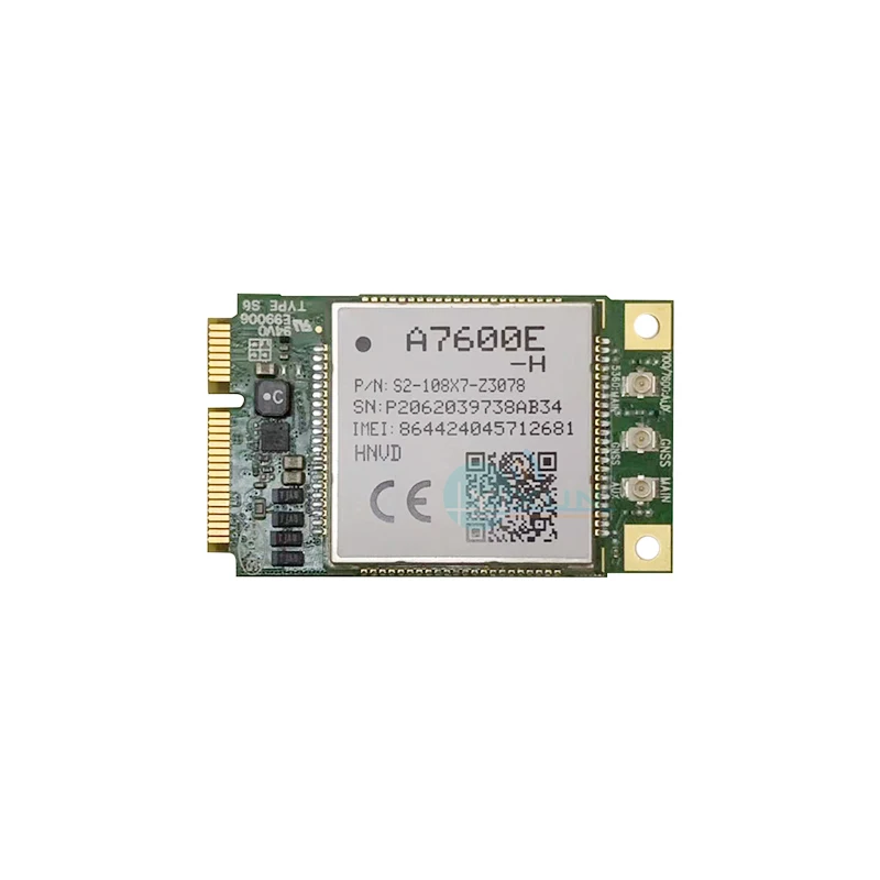SIMCOM A7600E-H MINI PCIE LTE Cat4 модуль замены SIM7600E-H B1/B3/B5/B7/B8/B20 LTE-FDD B38/B40 UMTS/HSPA + GSM/GPRS/EDG |