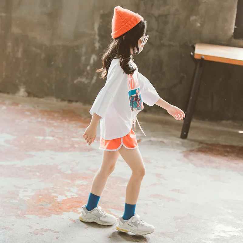 

Girls 2021 new Arrivals summer dress children's casual two piece suit kids clothes camisetas t-shirt family matching outfits gta