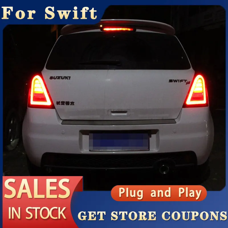 

For Suzuki Swift Tail Lights 2004-2017 Swift LED Tail Light Rear Lamp DRL Signal Brake light steering lamp