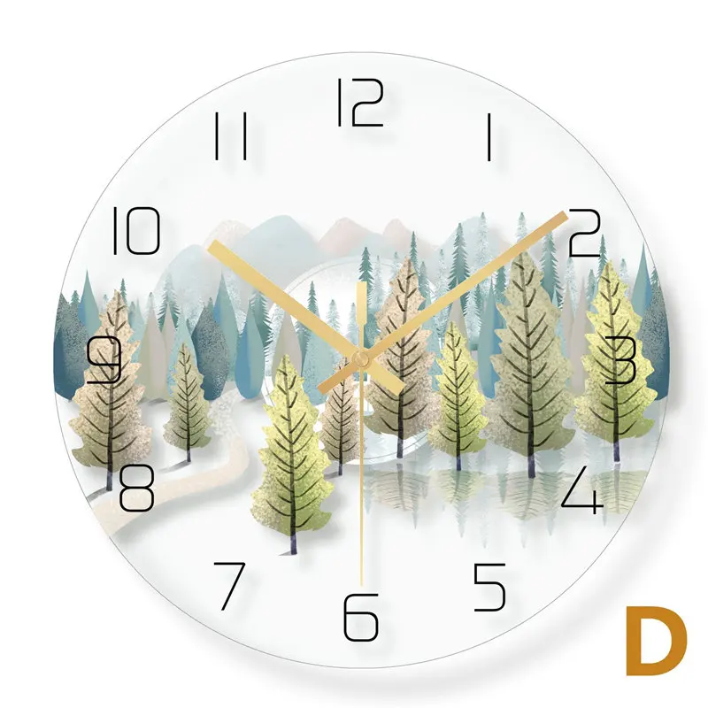 3192 Wall Clock Nordic Household Mute Living Room Bedroom Minimalist Modern Decorative Wall Watch 14 Inch Quartz Round Clocks - Цвет: 3192