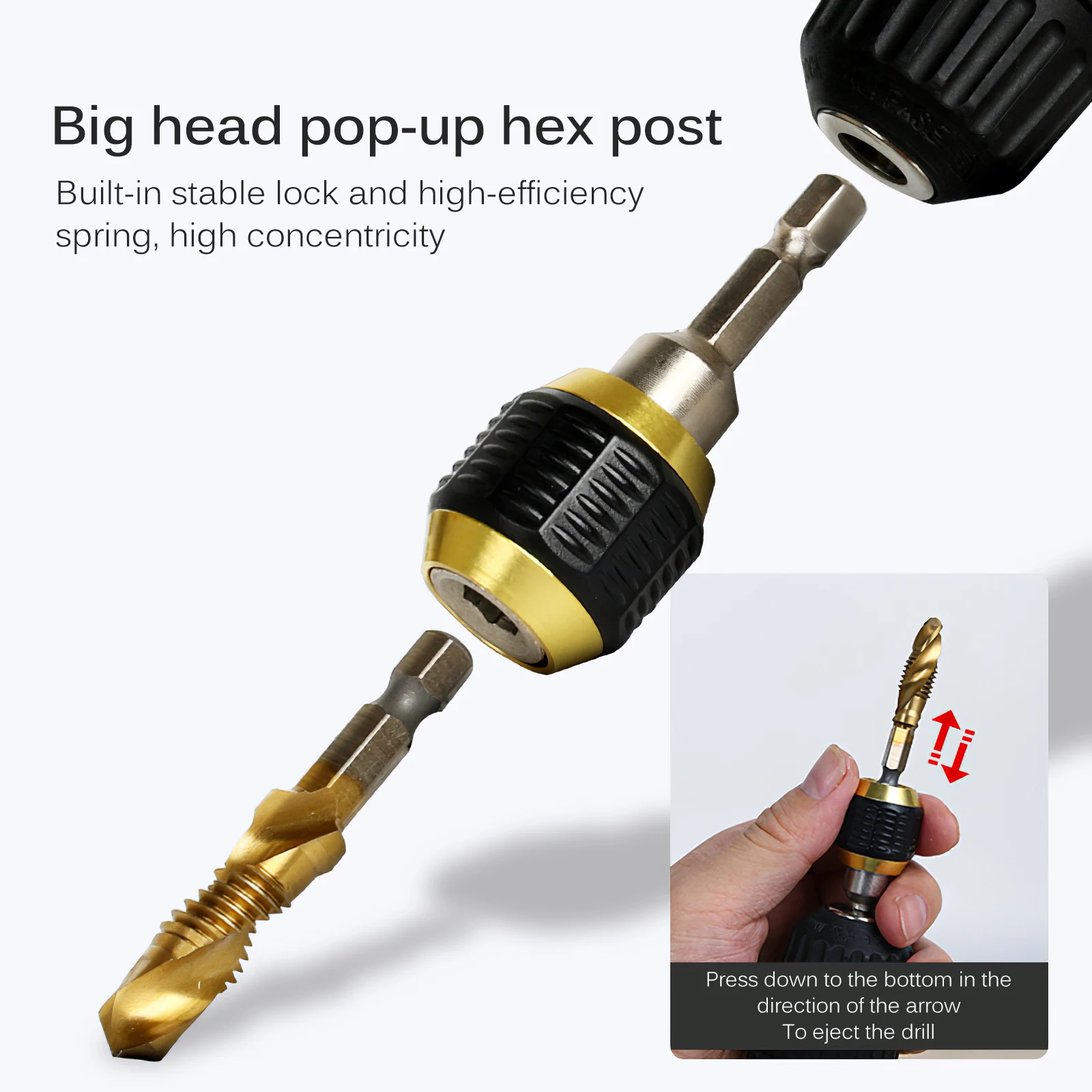 Мини-патрон 1/4 &quotс шестигранным хвостовиком адаптер быстрой смены конвертер