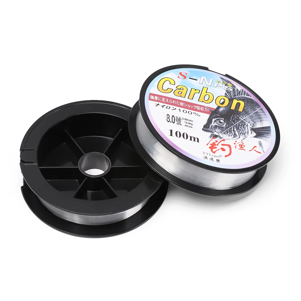 100M Nylon Fishing Line Monofilament Japanese Material for Saltwater Carp Fluorocarbon Fly Fish Accessories 2020 | Спорт и