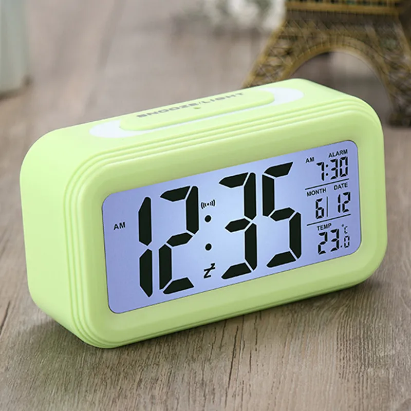 Прикроватная сенсорный будильник светодиодный цифровой электронные