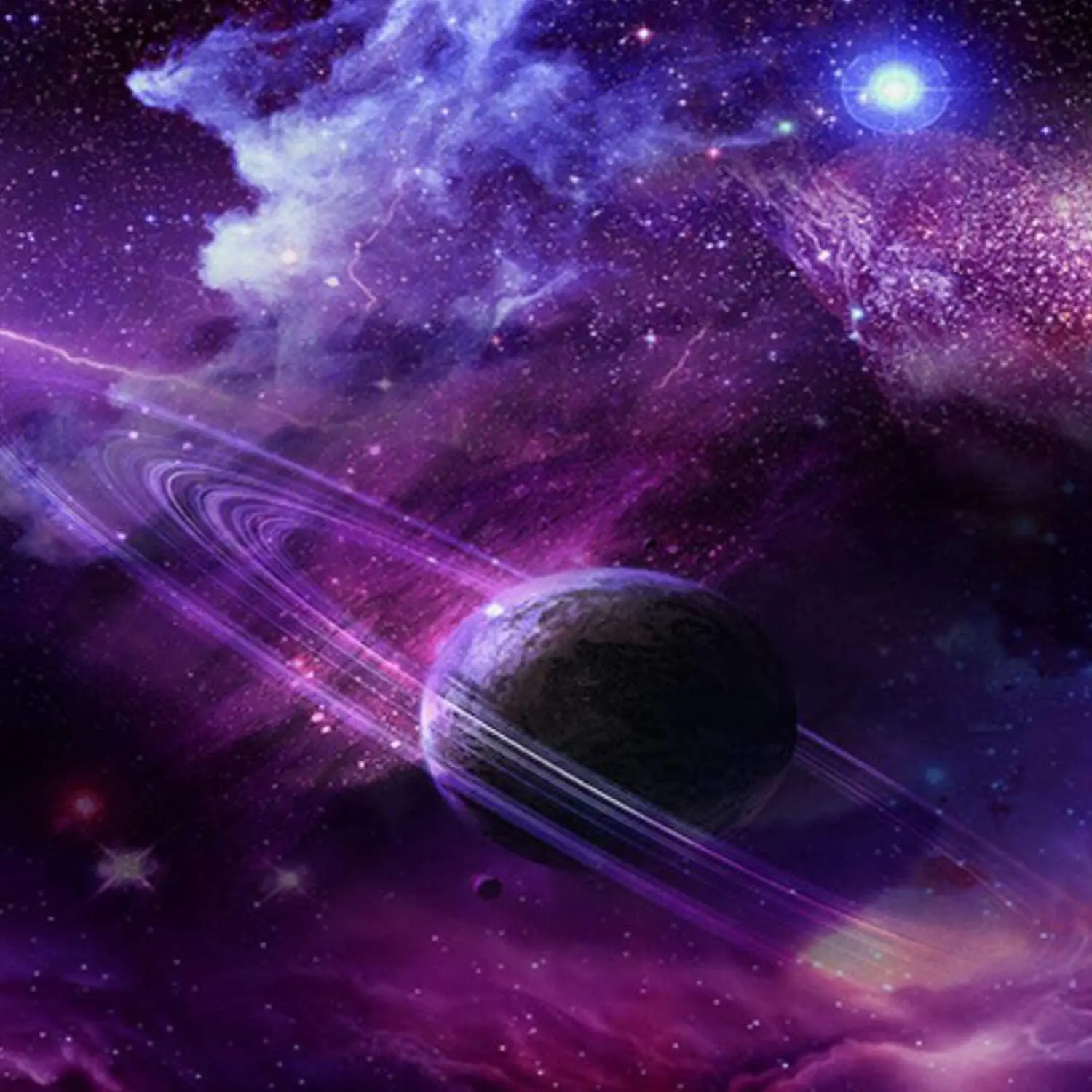 

Galaxy Starry Sky Tapestry Psychedelic Space Landscape Purple Starry Art Print Wall Hanging Blanket For Home Farmhouse Decor