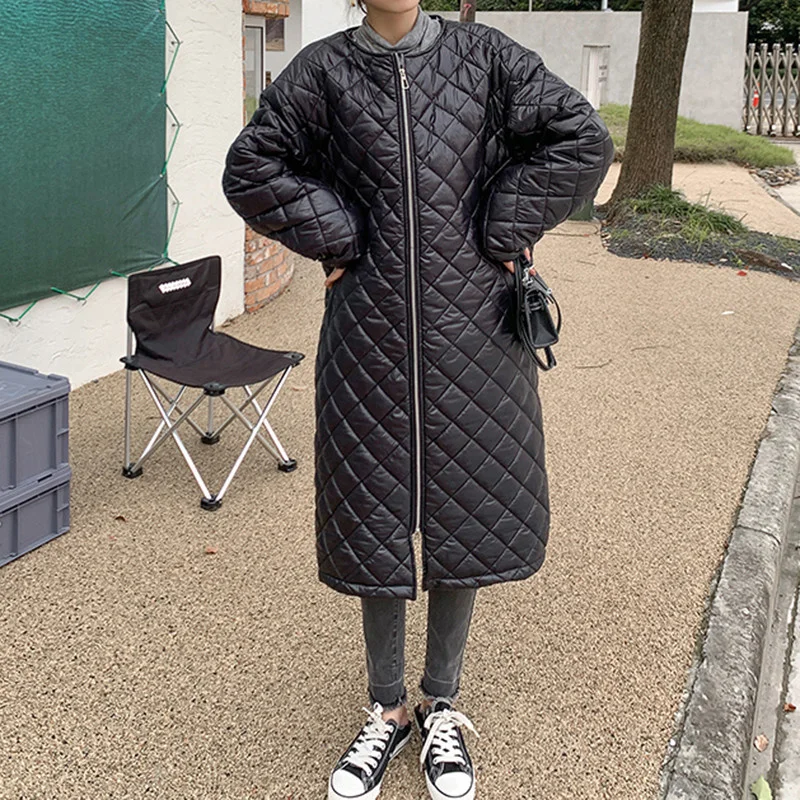 

2021 Winter Fashion Long Thicken Parkas Women Fashion Detachable Hood Oversized Jackets For Women Solid Korean Coats