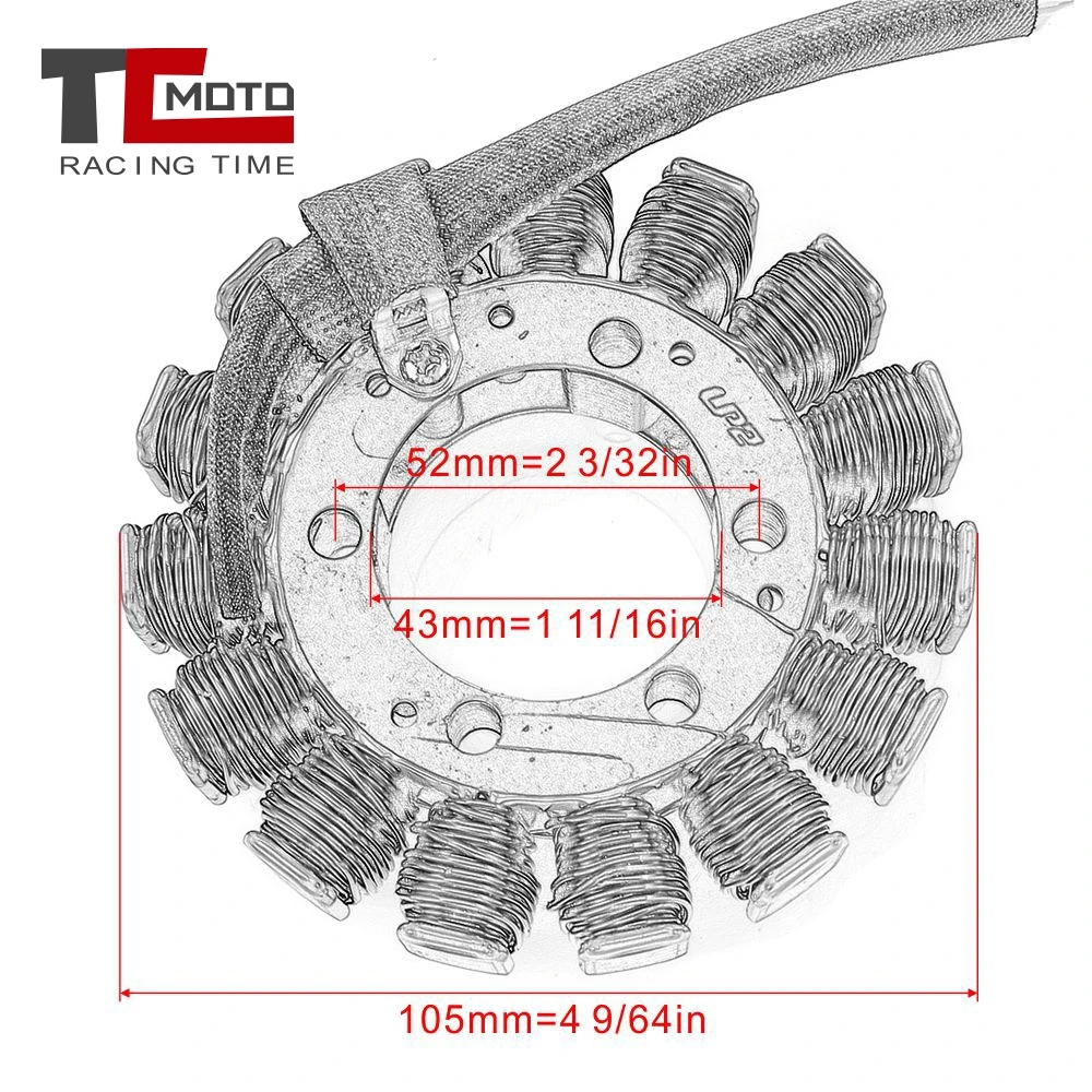 Motorcycle Magneto Stator Coil for Kawasaki ZX600 Ninja ZX 6R ZX-6R ZX6R 2007 2008 21003-0049 enlarge