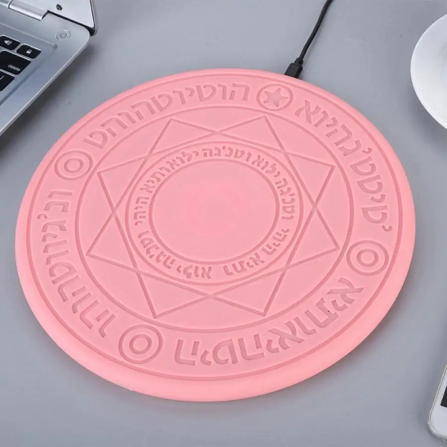 Magic circle Беспроводное зарядное устройство универсальное Qi Беспроводное быстрое зарядное устройство type C Micro USB для iPhone samsung Xiaomi huawei LG