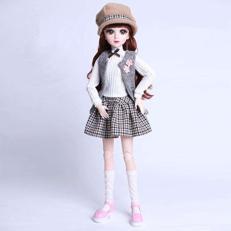 

New Handmade Doll Clothes Dress 60 Cm BJD Doll Clothes Fashion Casual Suit Dress for 1/3 Doll Accessories Girl Toys Kids Gifts