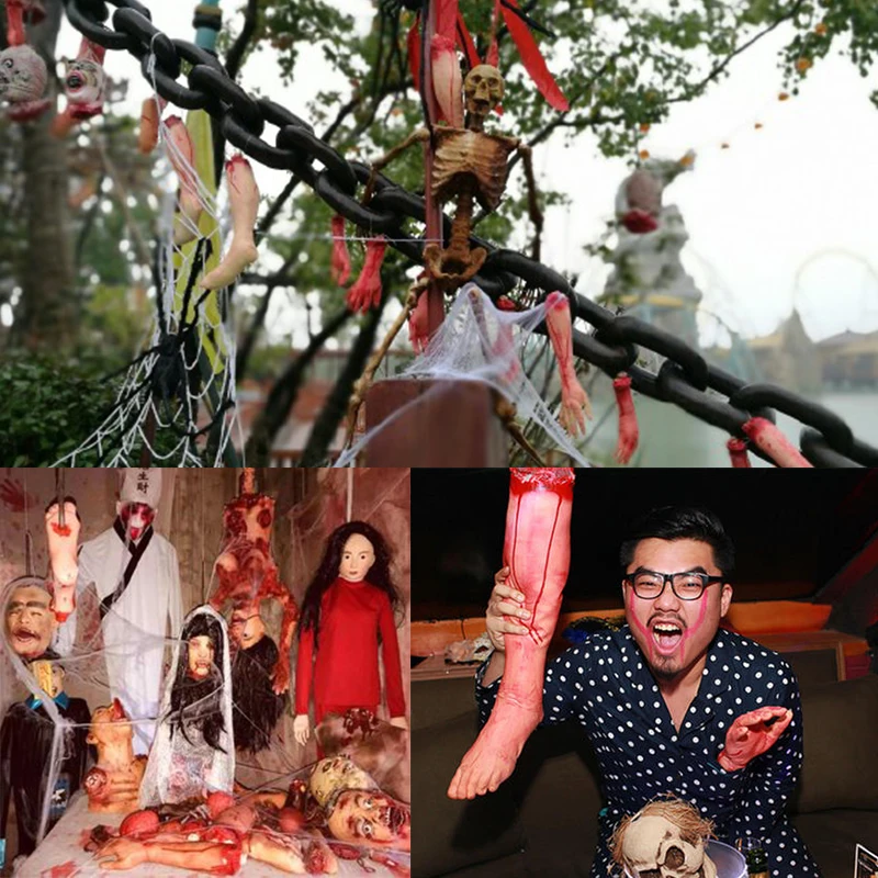 1 шт. Хэллоуин страшное искусственное резиновое пальце нога мозг сердце дом с