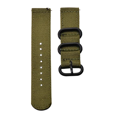 20 мм нейлон Спортивный Amazfit ремешок Bip для Amazfit Bip Garmin Vivoactive3 22 мм быстросъемный браслет для samsung Galaxy Watch 46 мм - Цвет: Army Green