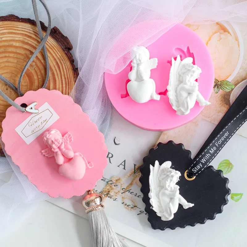 

3D Angel Baby Epoxy Resin Fondant Silicone Mold for DIY Pastry Cupcake Chocolate Candy Fondant Kitchenware Baking Accessories