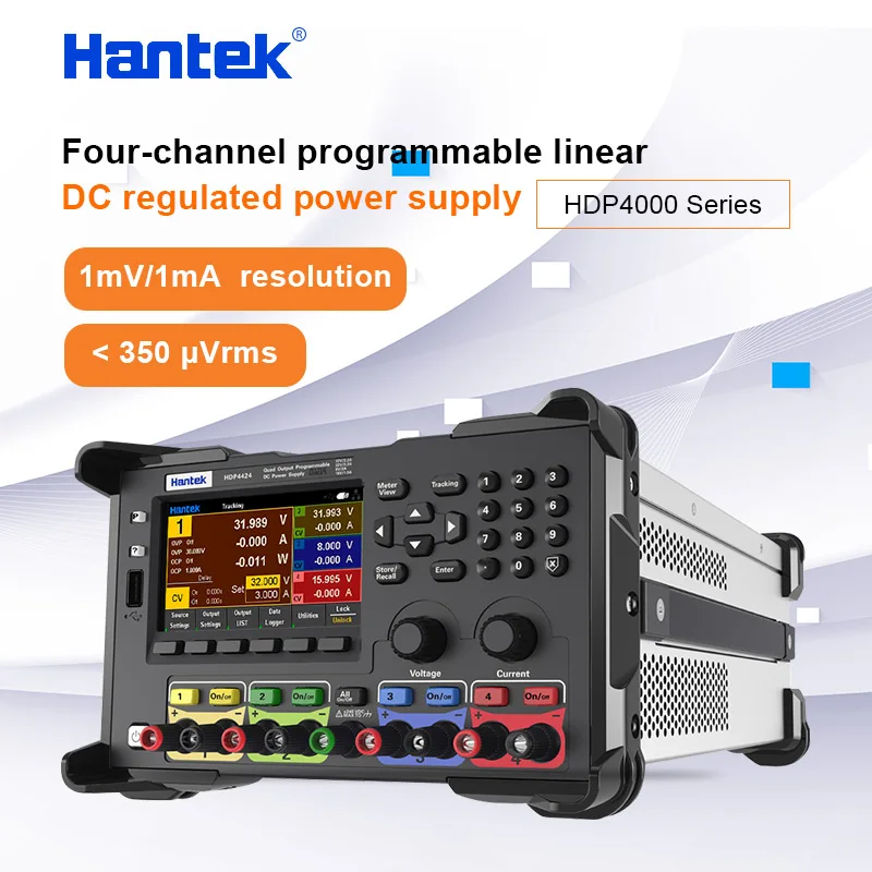 

Четырехканальный программируемый Линейный источник питания Hanteck HDP4000 с постоянным током, 1 мВ, 1 мА, 245 ВТ, выходная мощность, цветной дисплей 4...