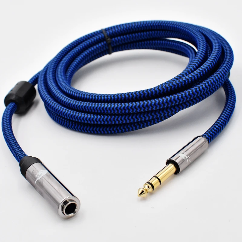 Стерео аудио кабель 6 35 мм папа мама для монитора наушников Hifi 1/4 &quotJack