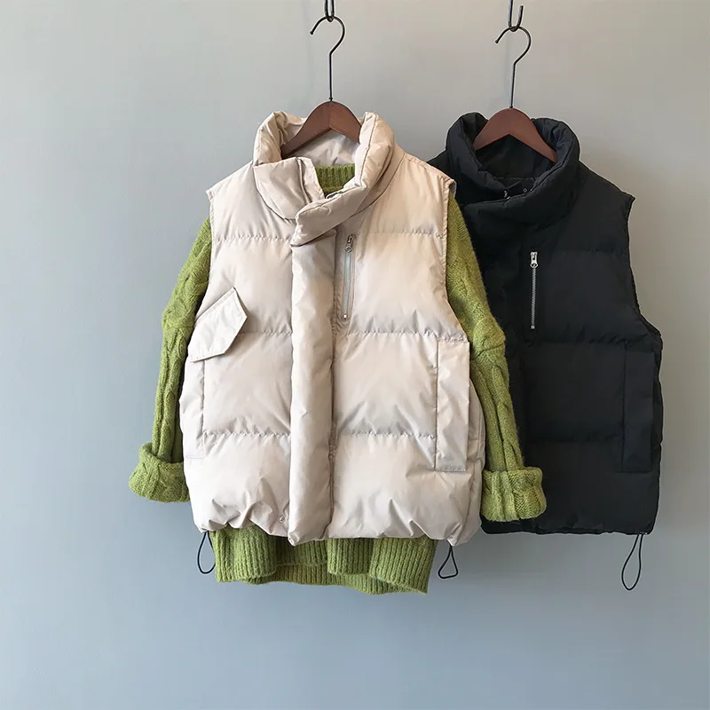 Зимнее пальто 2020 Теплый Женский Модный хлопковый пуховый жилет с воротником