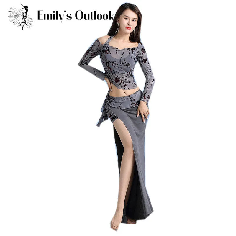 2020 зимний дешевый костюм для танца живота женский из 2 предметов выступлений