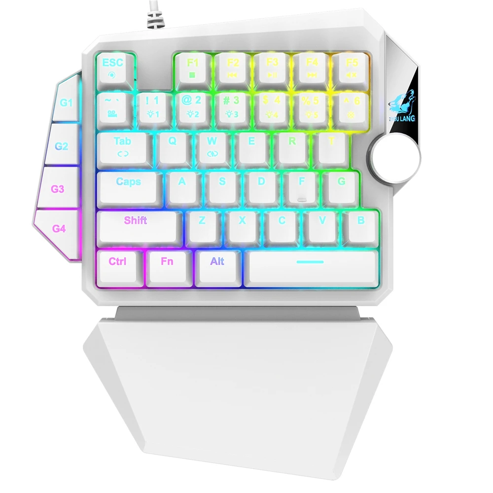 

RGB One-hand Blue Switch Mechanical Keyboard Is Suitable For Computer Host PS4 Throne Gaming Keyboard