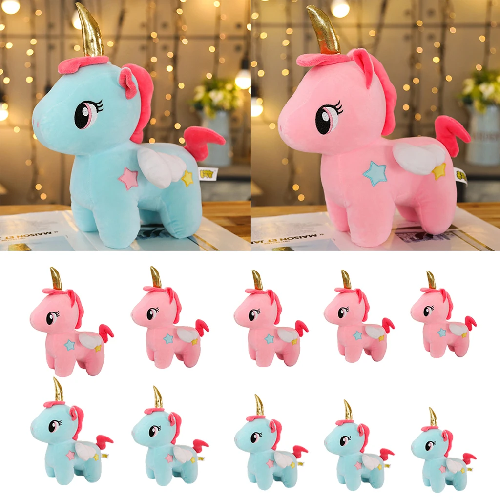 Очаровательный Единорог Мягкая Плюшевая Игрушка с крылом s малыш рождественские