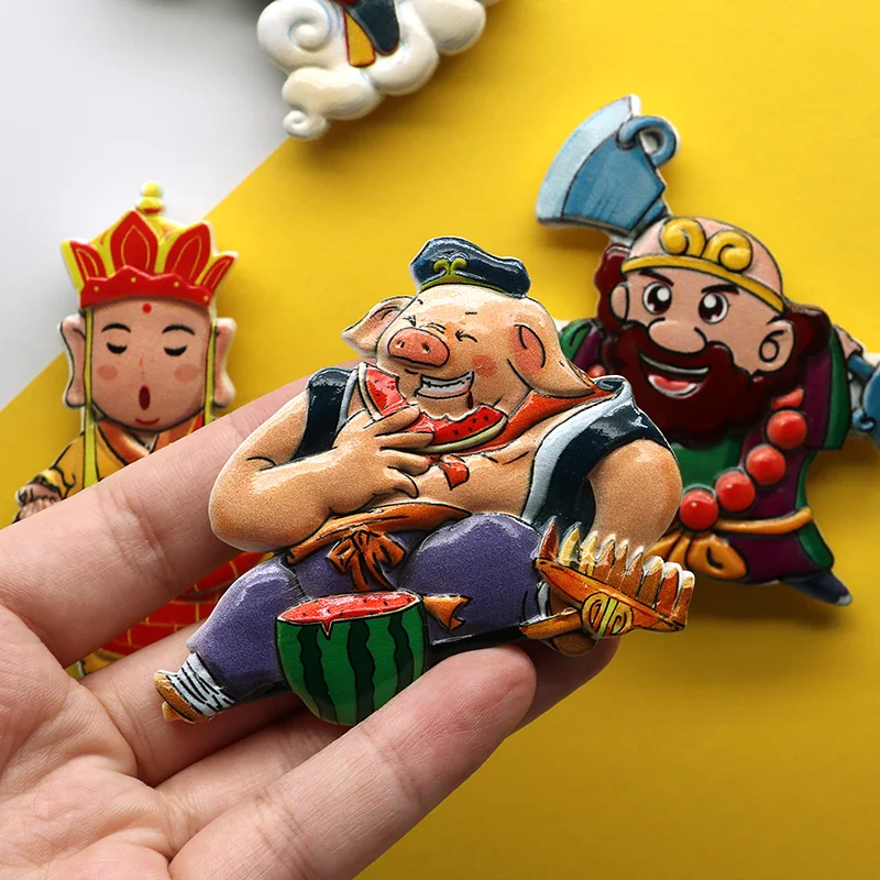 Китайский шедевр Путешествие на Запад ручная работа холодильник паста картина