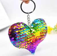 colorful loving heart keychain pendant cartoon butterfly bag ornament