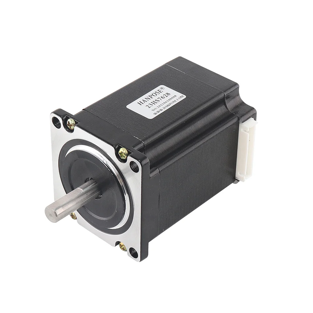 Шаговый электродвигатель Nema23 2 фазы 4-lead 2.8A 189N.cm 76mm 1.8deg 23HS762 8 аксессуары для ЧПУ