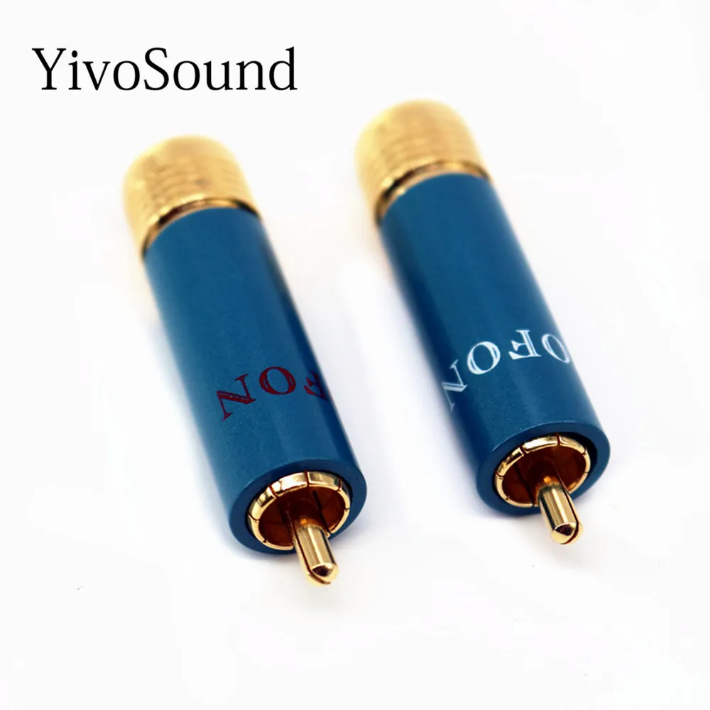 Yivosound Hi end ортофон качественный позолоченный HIFI RCA разъем разъемы HIFi аудио
